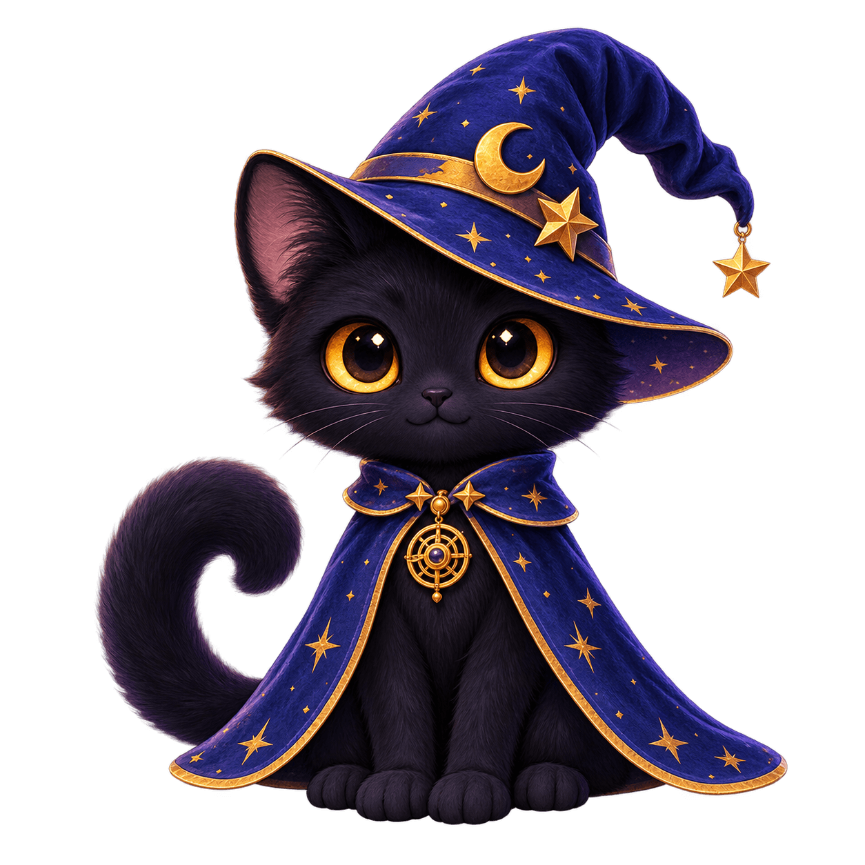 Astro,戴着星月魔法帽的黑猫引路者